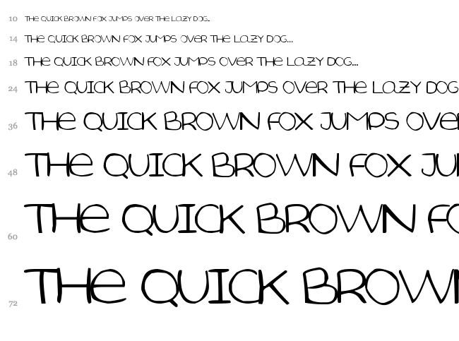 Aida Scrap Small Size font waterfall